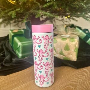 Pink Monkey Patterned Tumbler